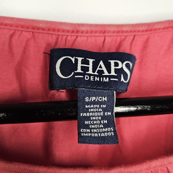 Chaps women's pink tie dye striped blouse - Picture 3 of 8